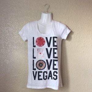 Pink by Victoria Secrets Love Vegas Shirt Sz Small